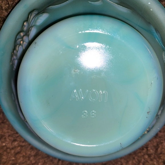 Vintage milk glass, pitcher basin, AVON, Avon pitcher, home decor, collectibles - Picture 3 of 4